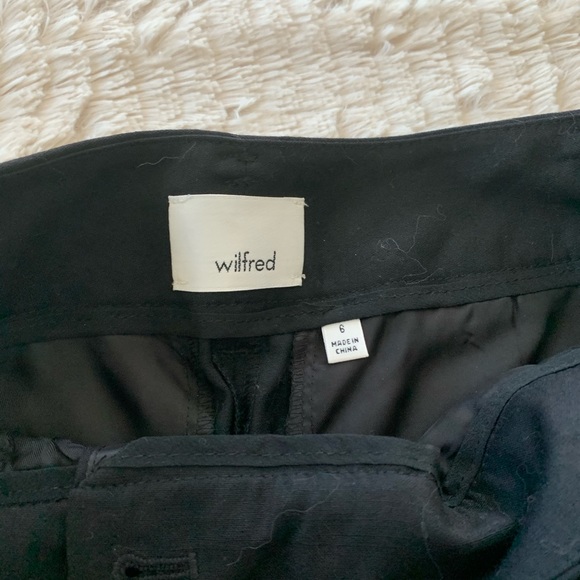 BNWT Aritzia Wilfred Black Tie Pants - Picture 3 of 4
